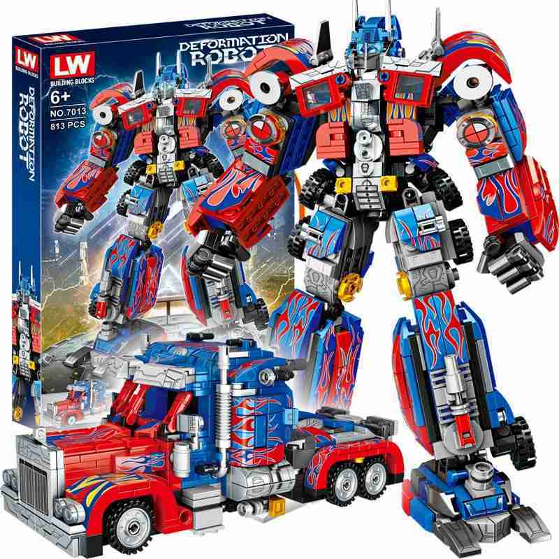 Autobots Lego Robot Optimus Prime Jual Brick Lw 7013 Transformers