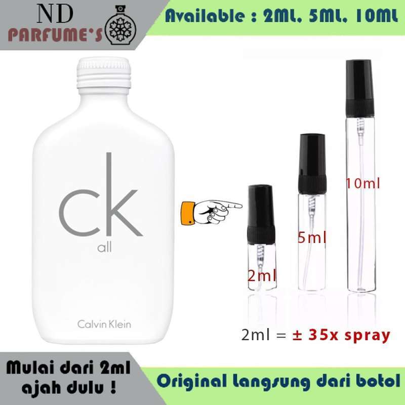 Jual Parfum Decant Parfum Calvin Klein CK All EDT 5ml 5ml 10ml 2ml