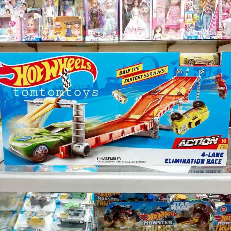 Hot wheels 4 lane elimination track deals