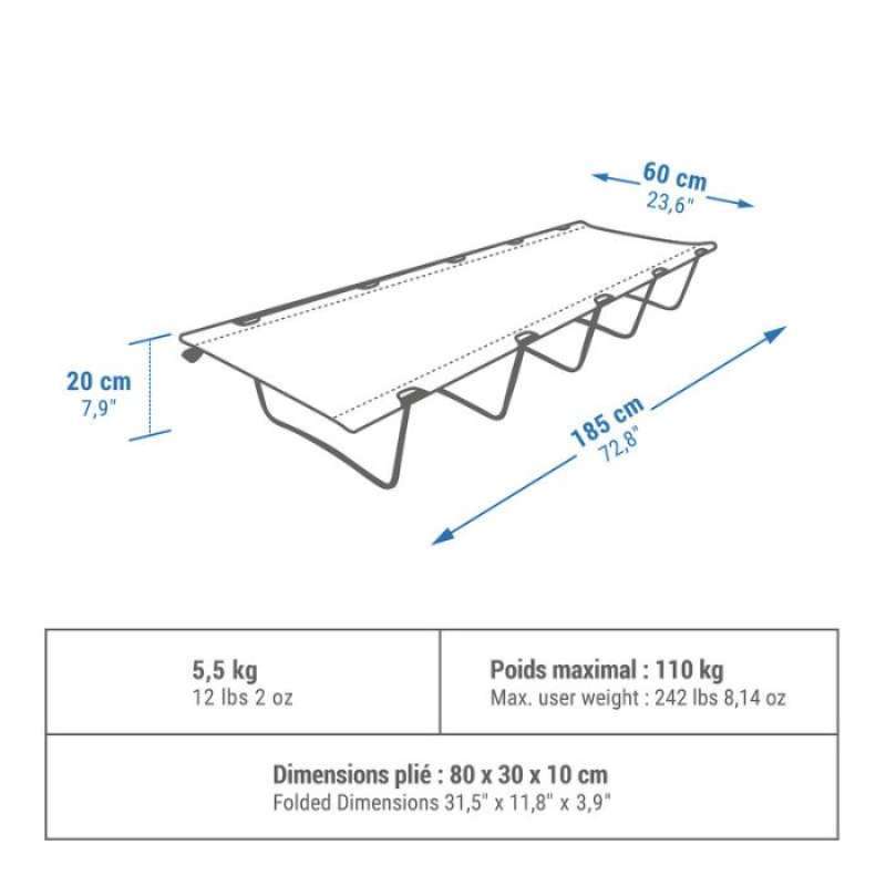 Camp bed store 60