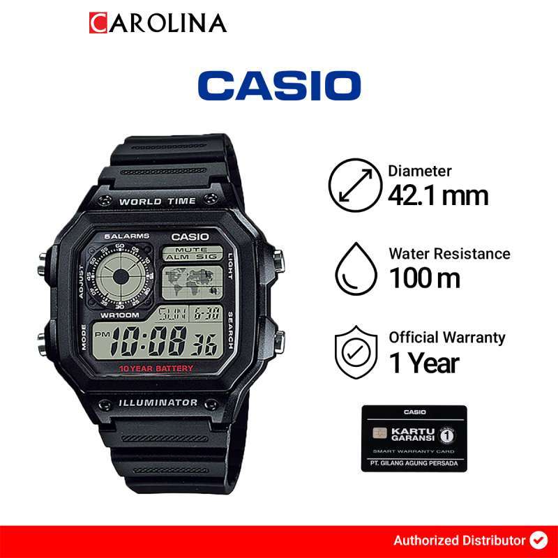 Tali jam casio ae 1200wh top