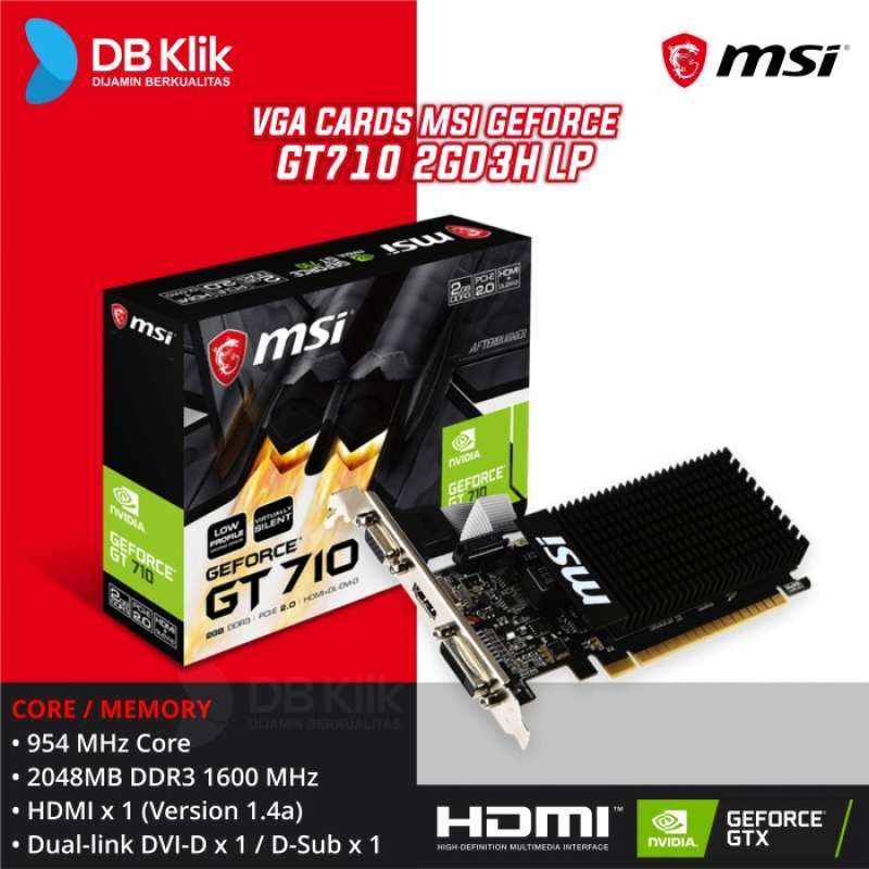 Promo Vga Card Msi Gt710 2Gd3H Lp Msi Gt 710 2Gd 3H Lp Diskon 23