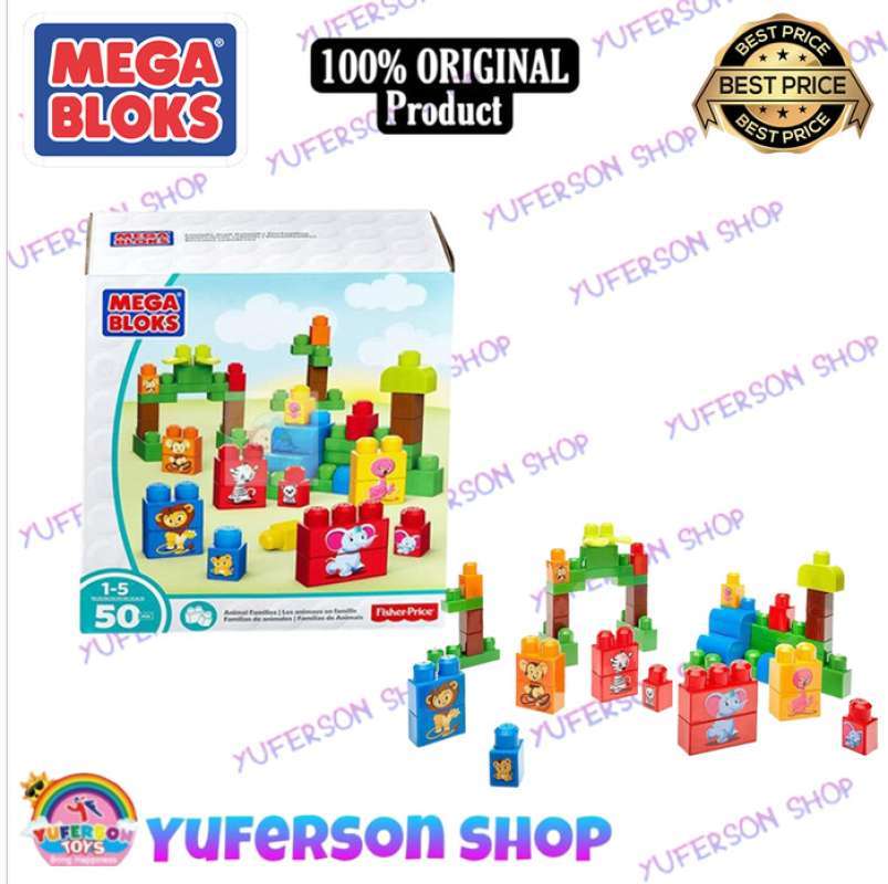 MEGA BLOKS ANIMAL FAMILIES 50PCS TOCKO99