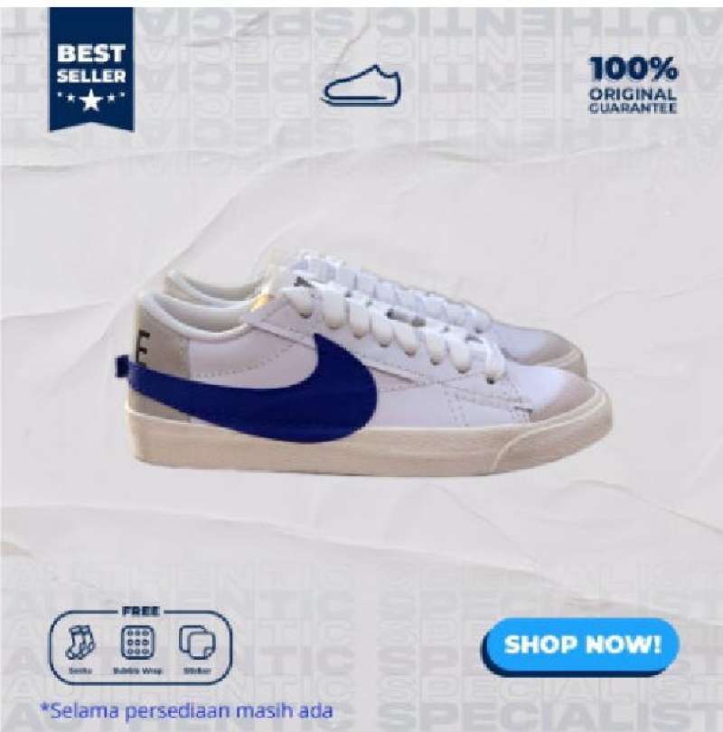 Jual nike blazer low biru Promo PELANGGANBARU 20K