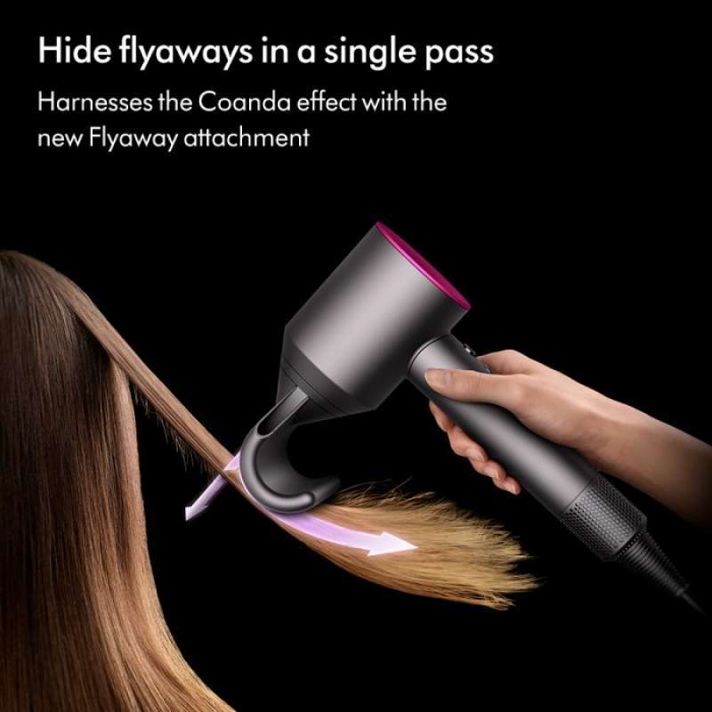 ZS Dyson Supersonic™ Hair Dryer Iron/Fuchsia HD08 Pengering Rambut
