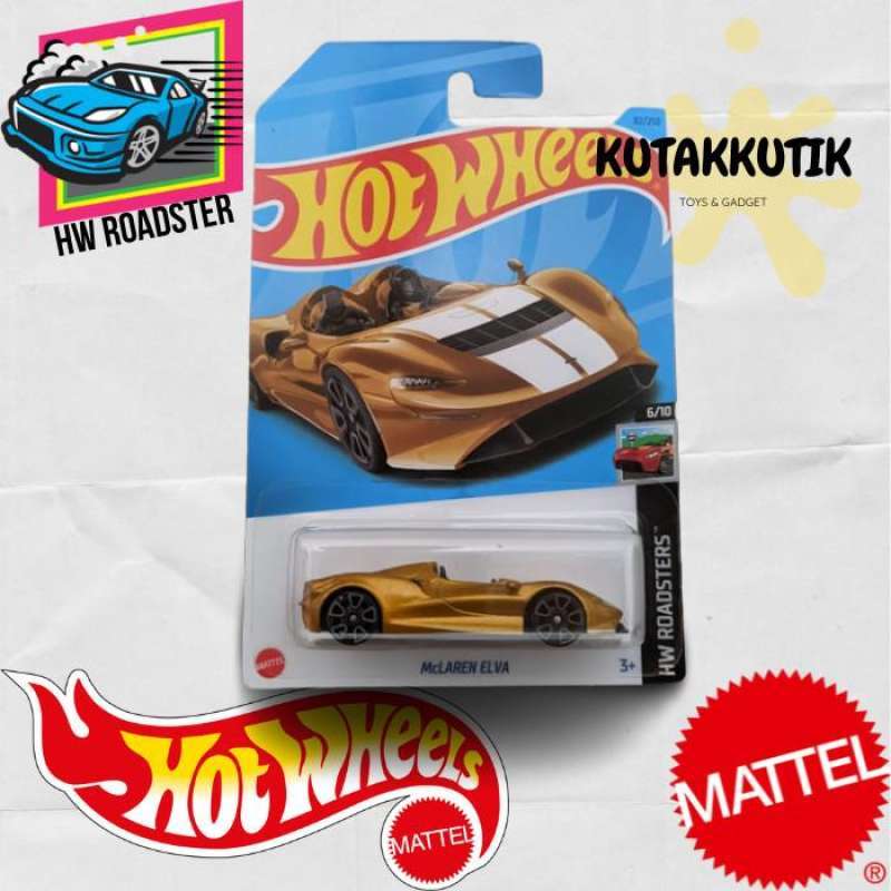Jual Hot Wheels Mclaren Elva Emas Lot D 2023 HW Roadster di Seller