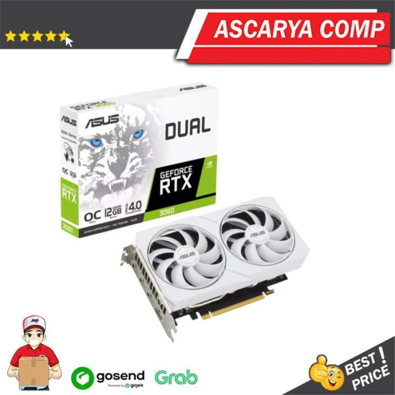 ASUS DUAL RTX 3060 OC 12GB GDDR6 WHITE EDITION