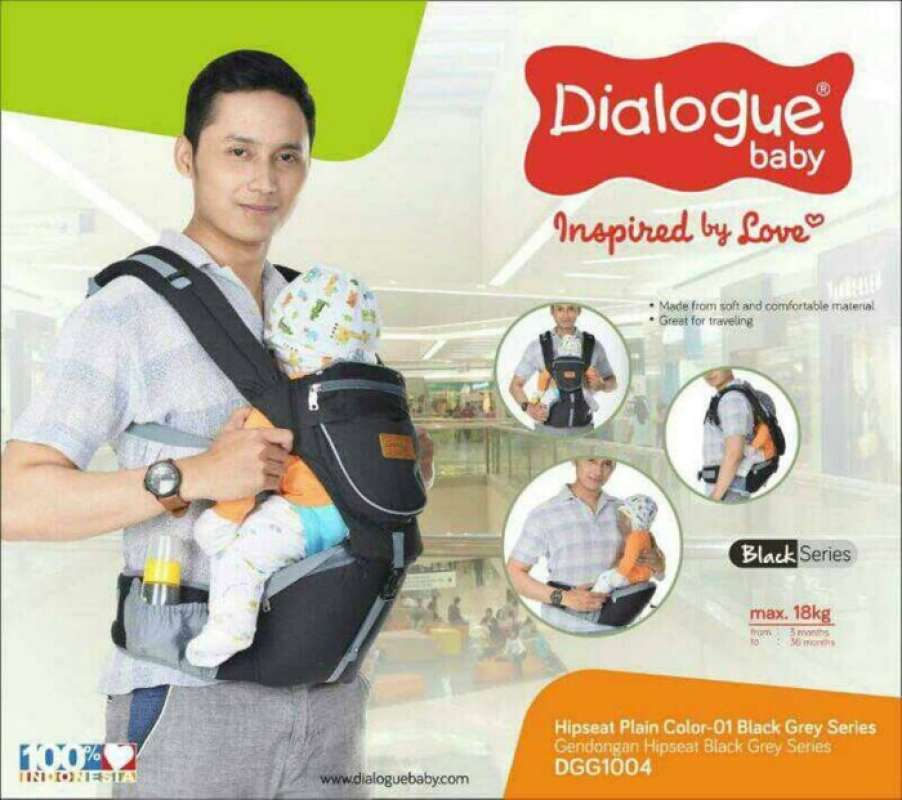 Jual PROMO Gendongan Depan Bayi Dialogue DGG1004 Hipseat Baby