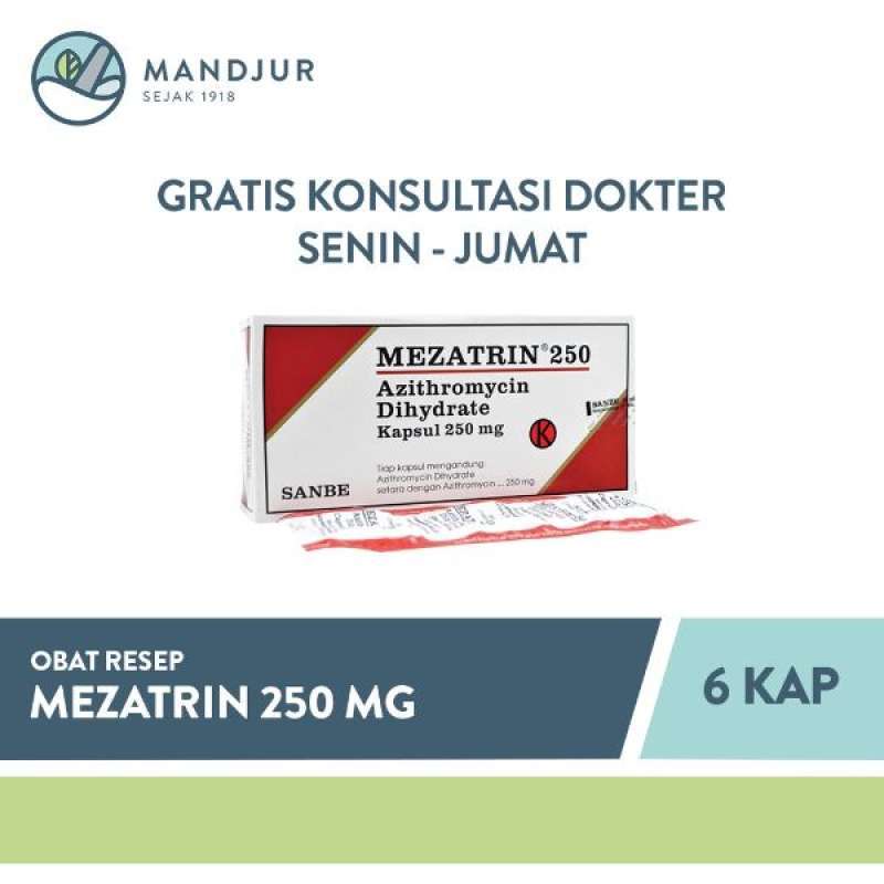 Mezatrin 250 Azithromycin 250 Mg