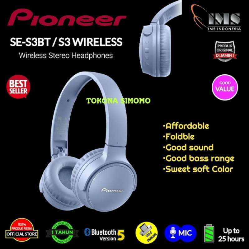 Pioneer s3 hotsell wireless headphones