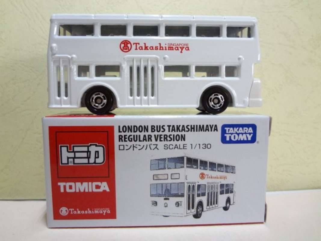 Jual Tomica London Bus White Takashimaya Free Christmas Decal