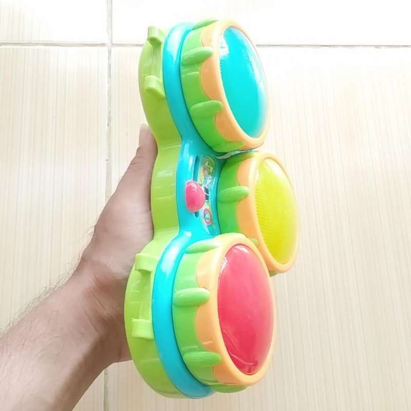 Jual Mainan Edukasi Anak Drum Musik Lagu Bright Safari Beats Toys