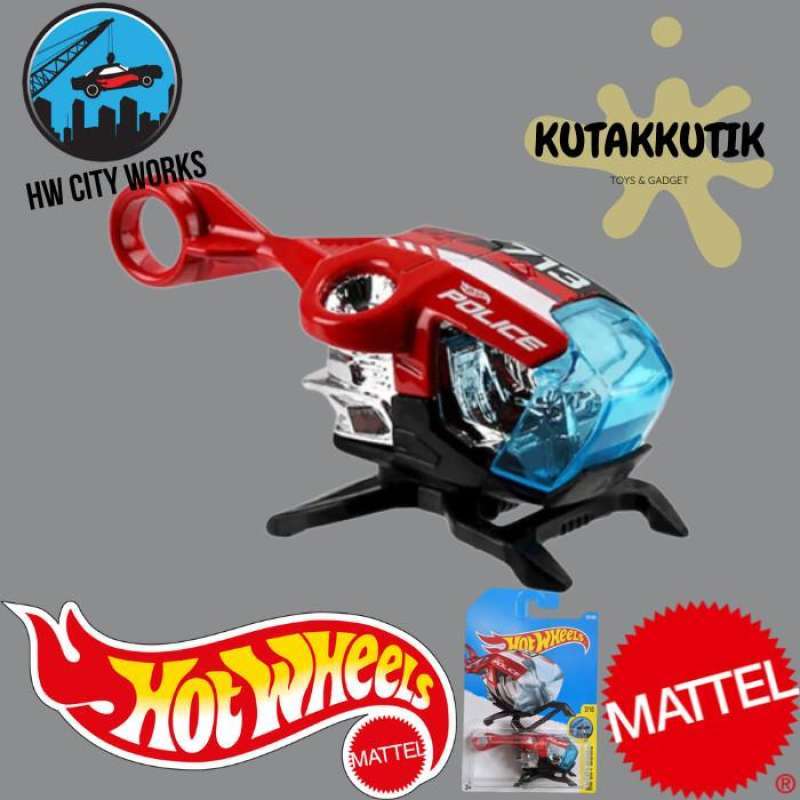 Jual Hot Wheels Helicopter Police Sky Fi Hw City Works Di Seller