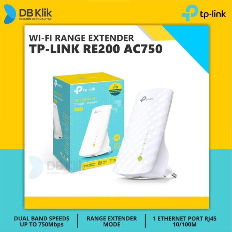 WiFi Range Extender TP Link RE200 TPLink RE 200 AC750 Dual Band