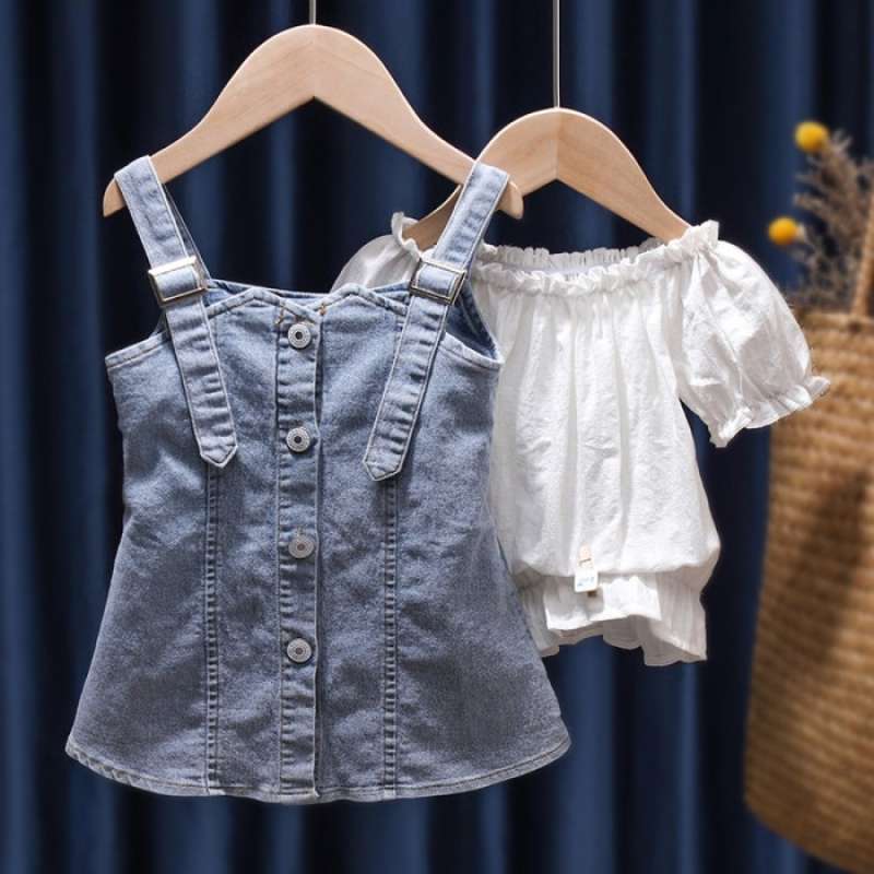 Overall jeans clearance putih