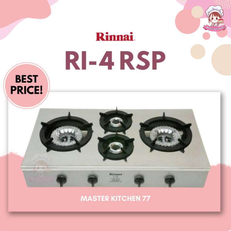 Promo Kompor Rinnai RI 4 RSP / Rinnai RI4RSP Diskon 23% di Seller Santana  Store - Kalibata, Kota Jakarta Selatan | Blibli