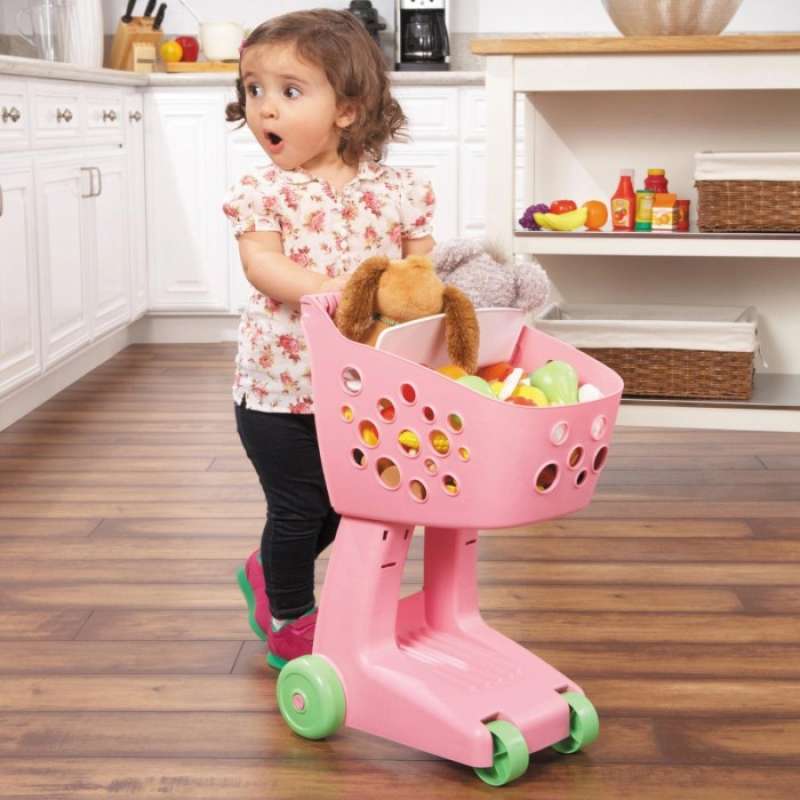 Little tikes shopping trolley pink discount