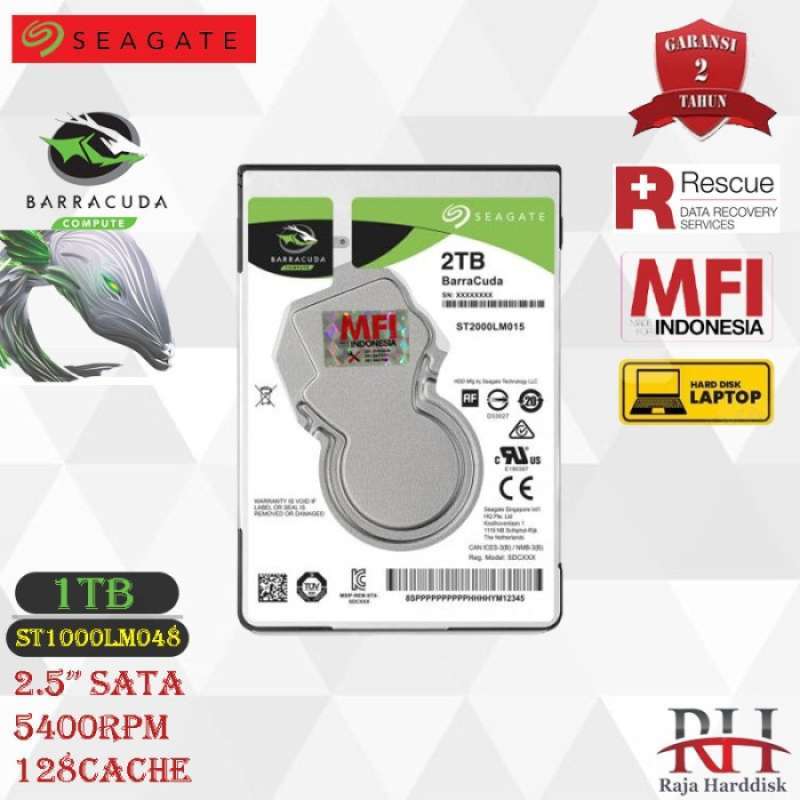 Promo Seagate Barracuda 2TB 2.5 Diskon 23 di Seller Gigaba Store