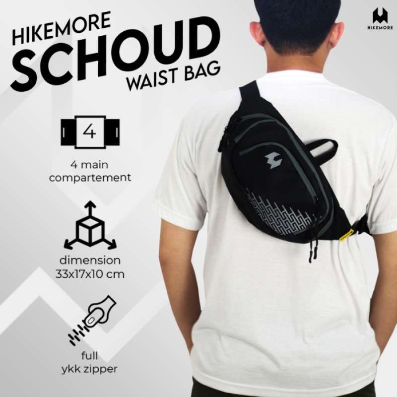 Promo Tas Pinggang Pria Waistbag Hikemore Schoud Terbaru Hm Black Grey Diskon 50 Di Seller One storee Wijaya Kusuma Kota Jakarta Barat Blibli