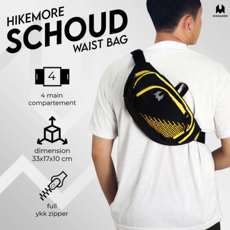 Promo Tas Pinggang Pria Waistbag Hikemore Schoud Terbaru Hm Black Yellow Diskon 50 Di Seller One storee Wijaya Kusuma Kota Jakarta Barat Blibli