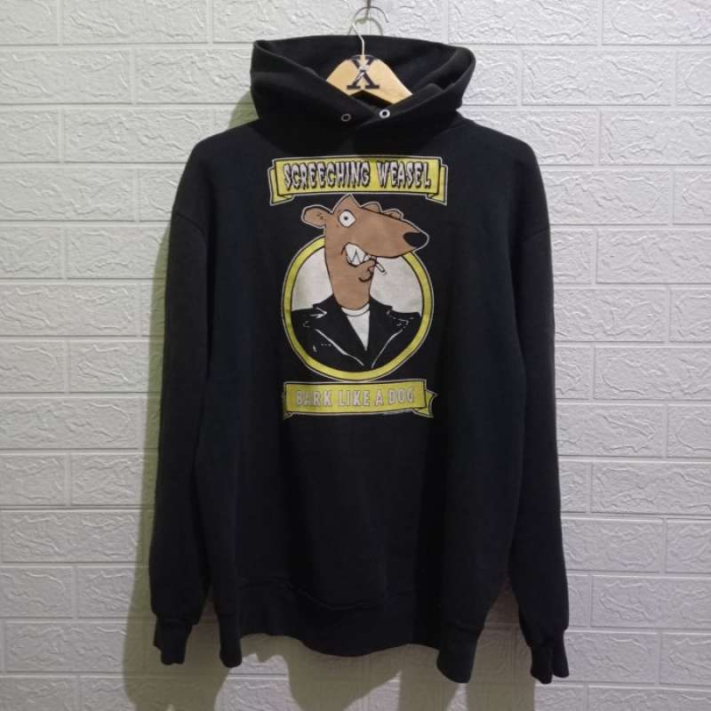 Jual Hoodie Band Vintage Screeching Weasel size L Original di