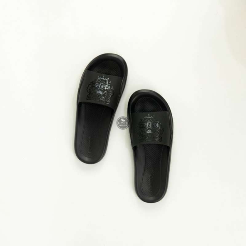 Jual Sandal KENZO TIGER BLACK SLIDE 100 ORIGINAL di Seller