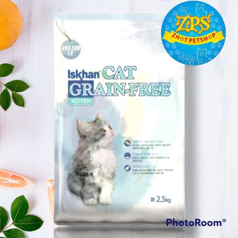 Makanan Kucing Iskhan Cat Grain Free Kitten 2.5Kg Cat Food