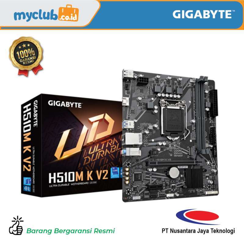 Jual Gigabyte Motherboard Intel H510m K V2 Socket Lga 1200 Micro