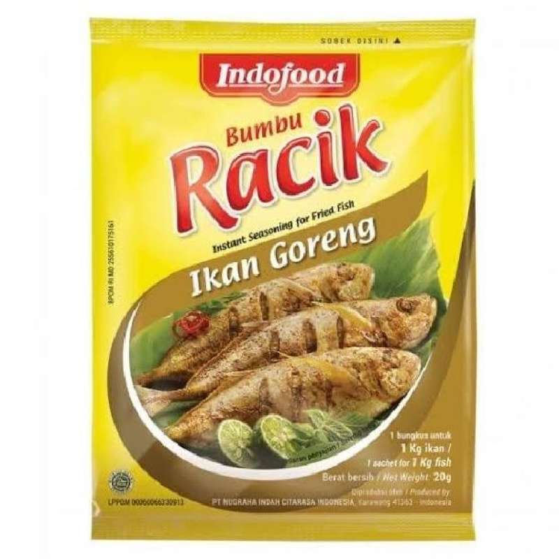 Jual Indofood Bumbu Racik Ayam Goreng / Tempe / Ikan / Sop