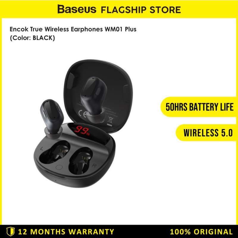Promo Baseus Encok True Wireless Earphones Wm01 Plus Ngwm01p