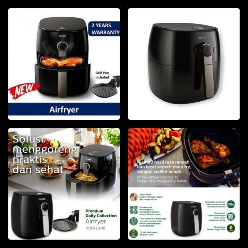Promo PROMO SALE Air fryer HD 9623 Airfryer HD9623 Black MURAH