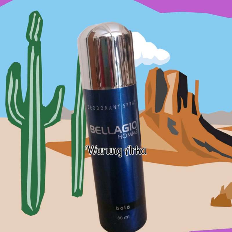 Bellagio Deodorant Spray Bold 80 mL Hitam