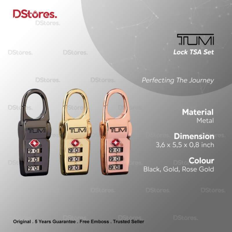 Promo T U M I Lock TSA Set Diskon 23 di Seller Zainka Store