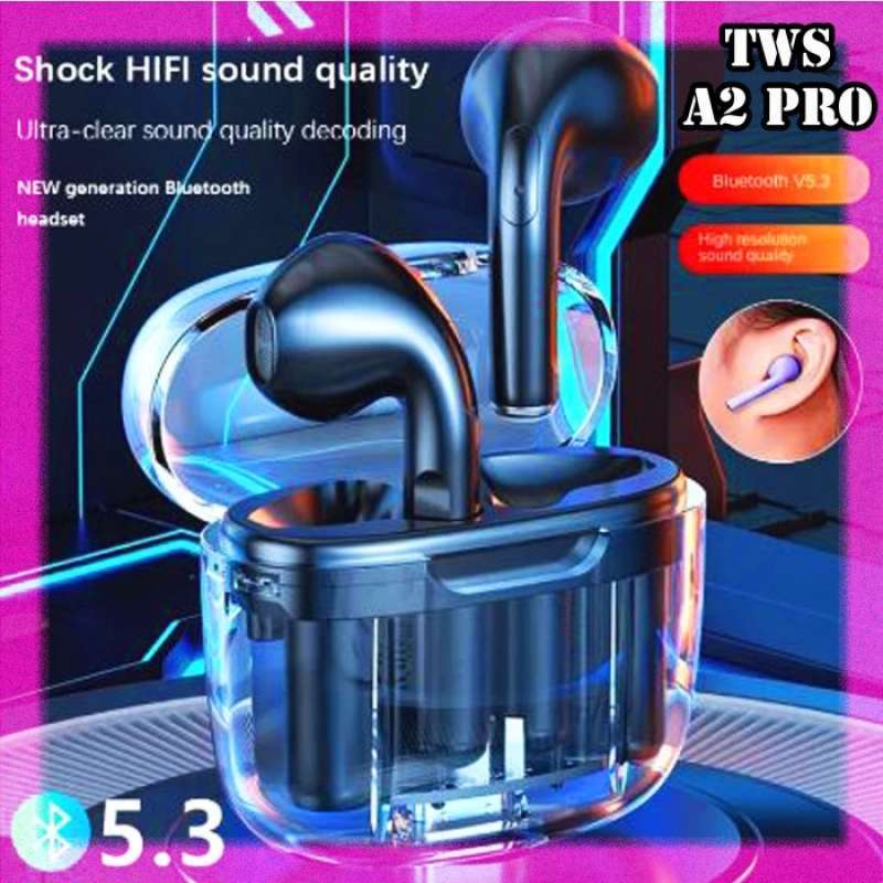 Jual Headset Earphone Airpods Earpods Bluetooth Wireless TWS A2