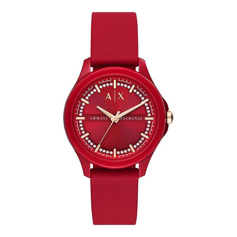 Promo Jam Tangan Wanita Armani Exchange Hampton Ax5267 Red Dial Red Silicone Strap Diskon 37 Di Seller Machtwatch Official Store Kedoya Utara 2 Kota Jakarta Barat Blibli