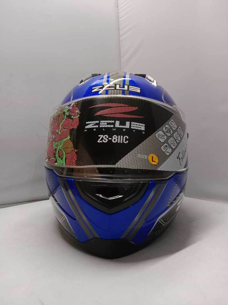 Helmet Cascos Zeus Yamaha Promo Helm Zeus Zs-811c Yamaha Blue Al17