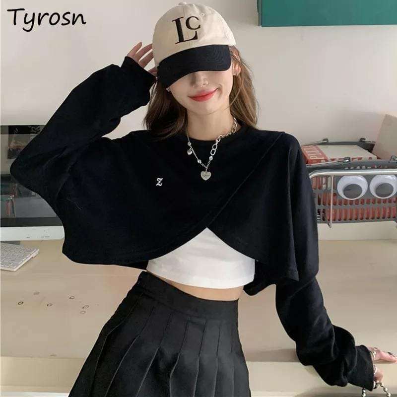 Baju sweater crop hotsell