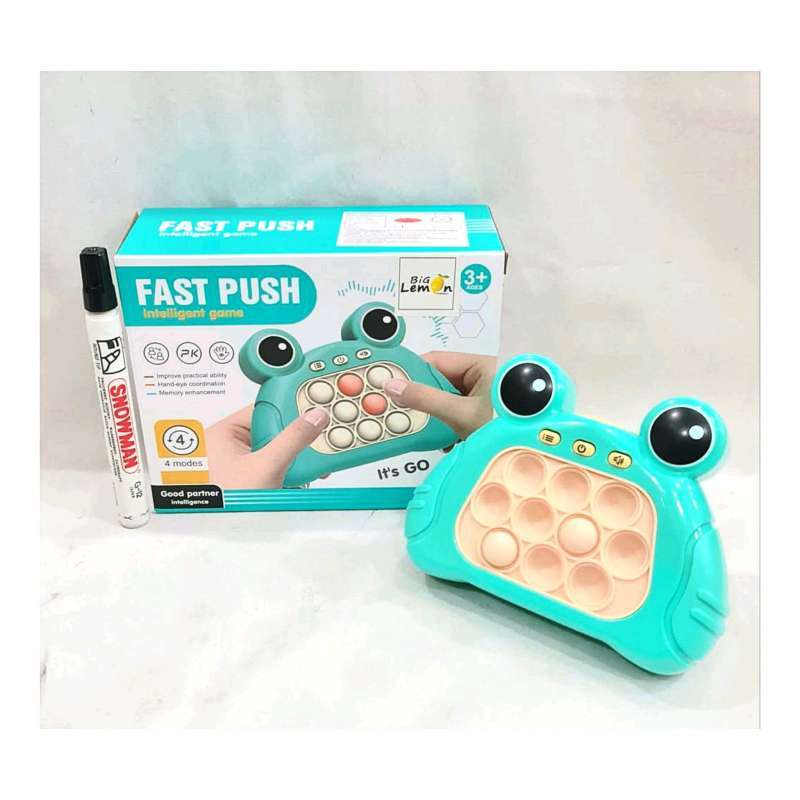 MAINAN PENCET VIRAL POP IT ELECTRIC FIDGET STRESS TOYS FROG FAST PUSH BUBBLE