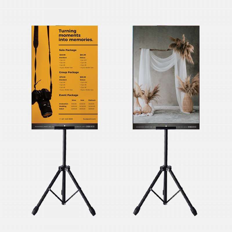 Tripod banner top