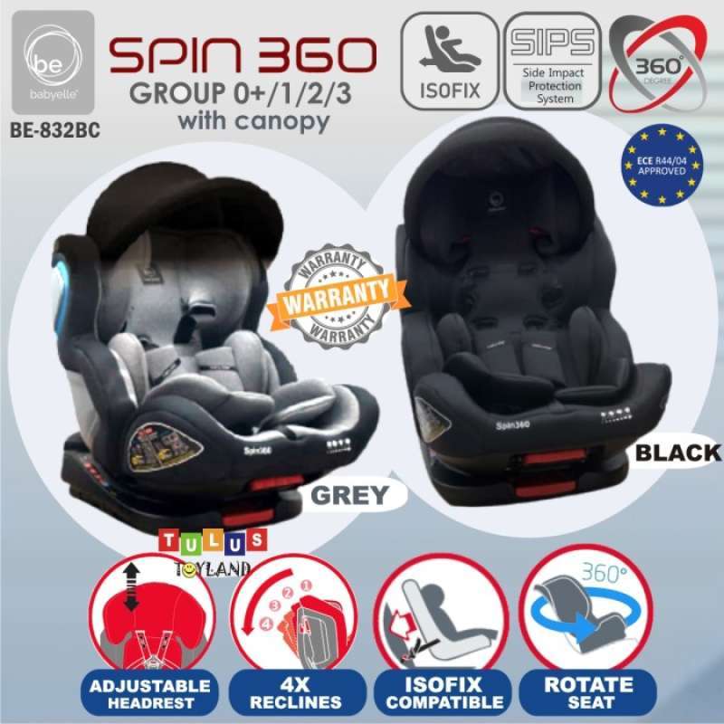 Promo Car Seat Babyelle Spin 360 Next Rotate Isofix Kursi Mobil