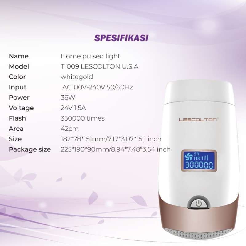 Promo diskon Alat Ipl Lescolton Hair Removal T900i Rejuv Acne Layar Lcd Diskon 23 Di Seller Yunyun Kebon Kacang Kota Jakarta Pusat Blibli