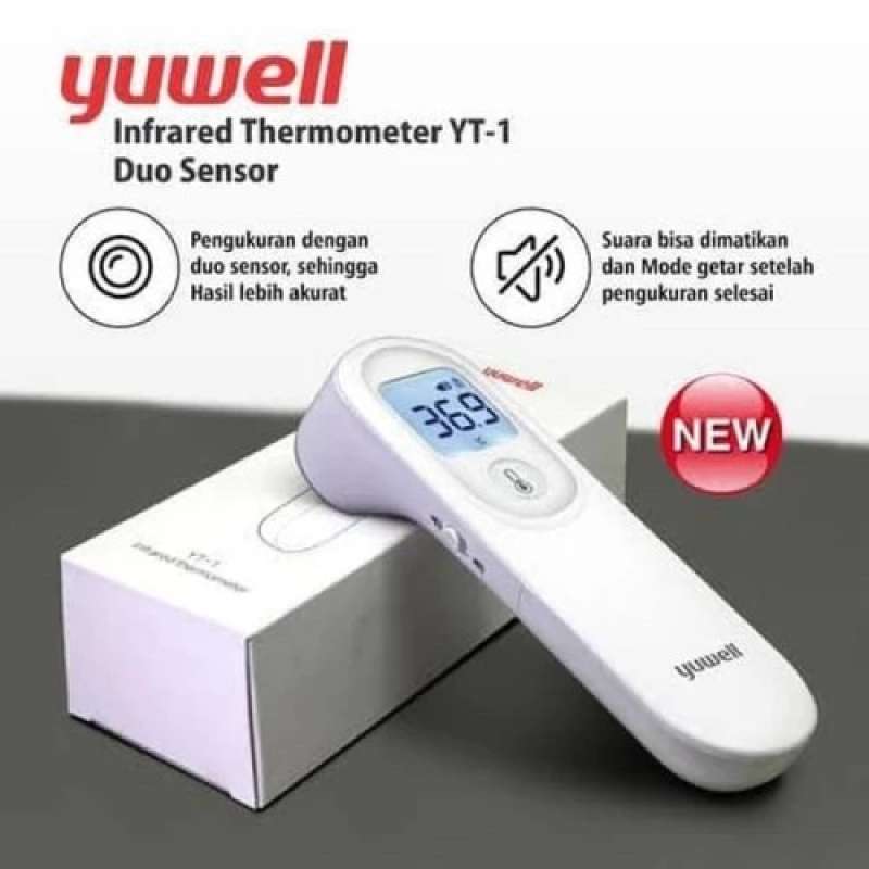 Promo Infrared Thermometer Yuwell Yt - 1 / Thermometer Head Duo Sensor  Diskon 17% di Seller Mahanani Store 4 - Cikoko, Kota Jakarta Selatan