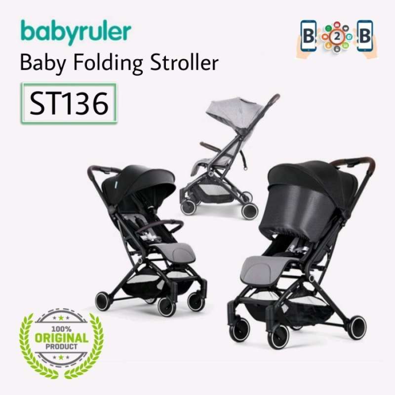 Jual Bebehoo BabyRuler Baby Stroller ST136 Folding Kereta Bayi