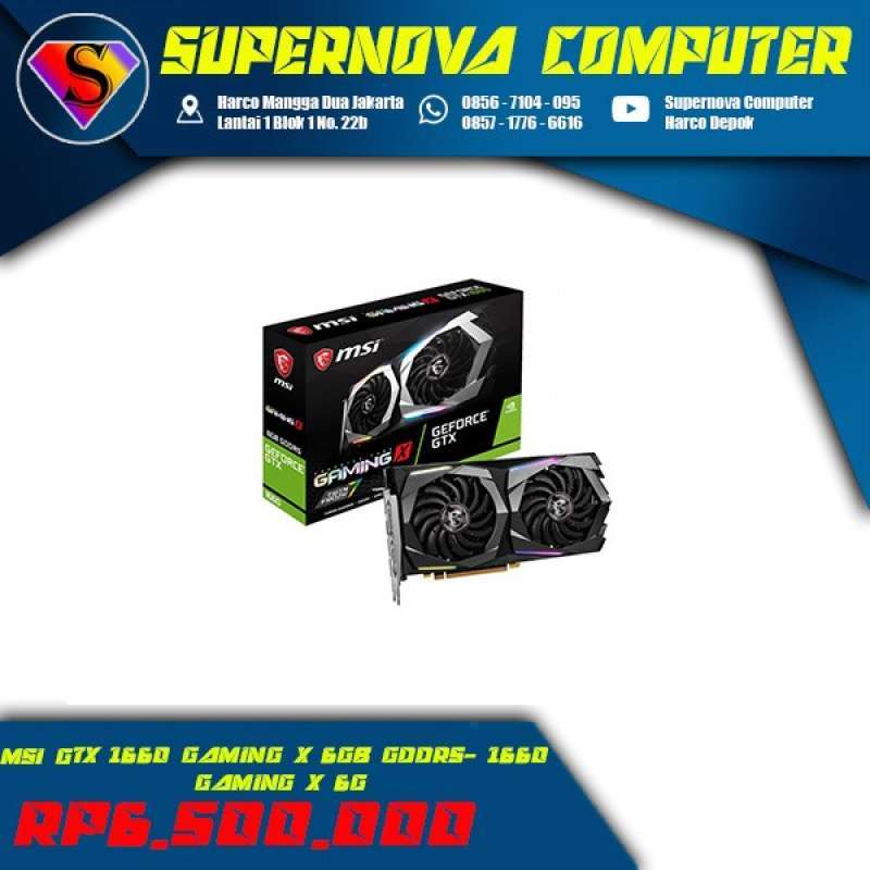 Msi geforce gtx 1660 gaming x 6gb 2025 gddr5