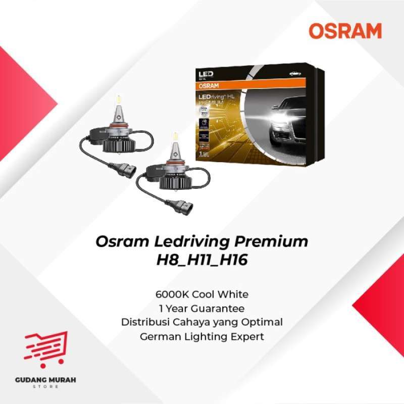 osram H8/H11/H16 LED 12V 6000K COOL WHITE 66211CW car headlight