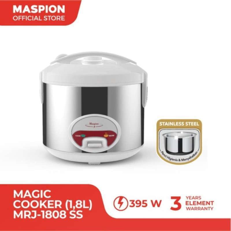 Promo Magic Com Rice Cooker Maspion Mrj Mrj1808 1808 Ss 1808Ss