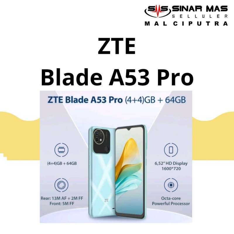 Jual ZTE Blade A53 Pro RAM 4GB/64GB - Garansi Resmi - Mint Green di Seller  Indokom Official Store - INDOKOM - Kota Jakarta Pusat