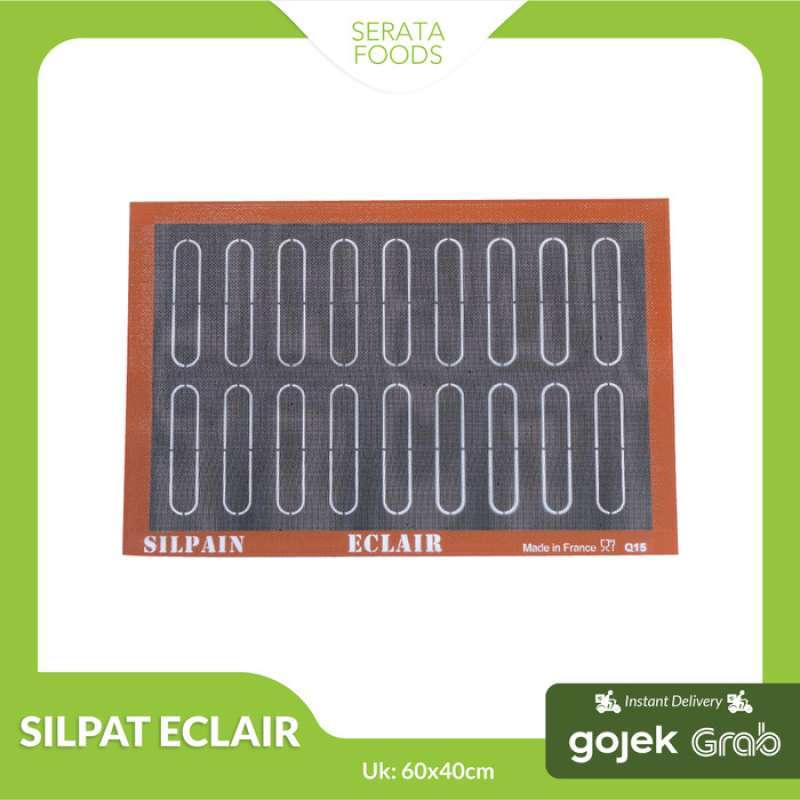 Promo Original Silpat Sn585385-07 Silpain Baking Mat Eclair 60X40