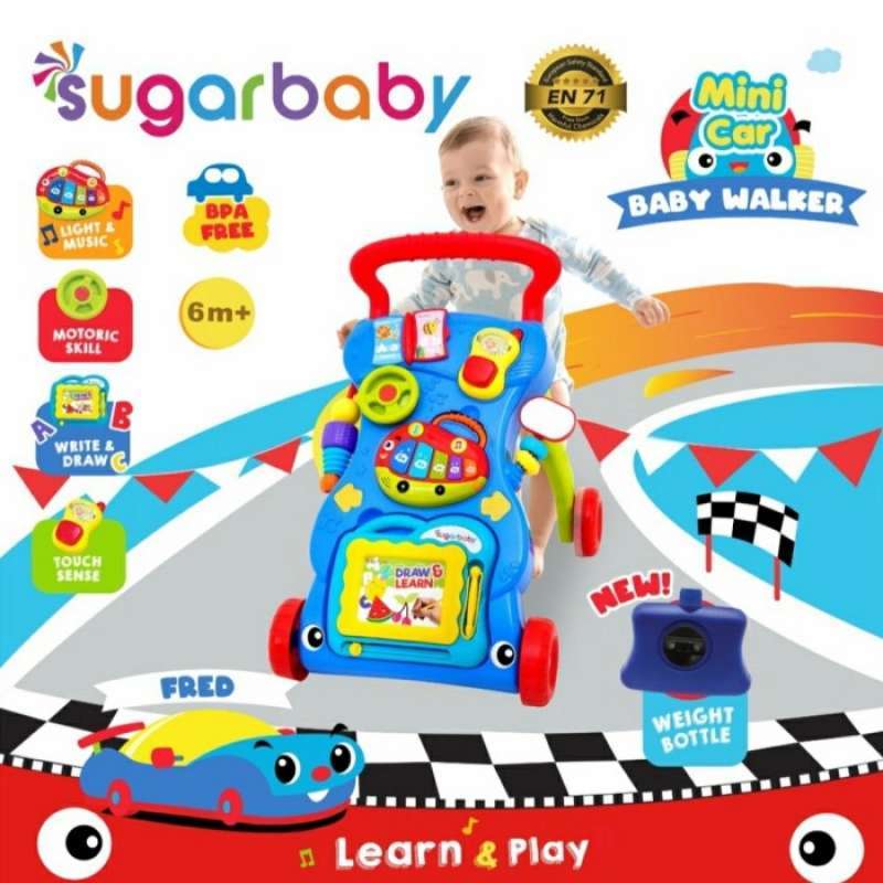 Push Walker Sugar Baby Mini Car Baby Walker Fred