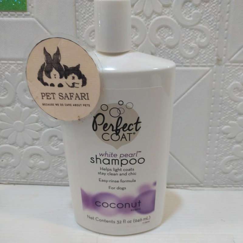 Jual Shampoo Anjing Perfect Coat White Pearl Coconut Scent 946 ML